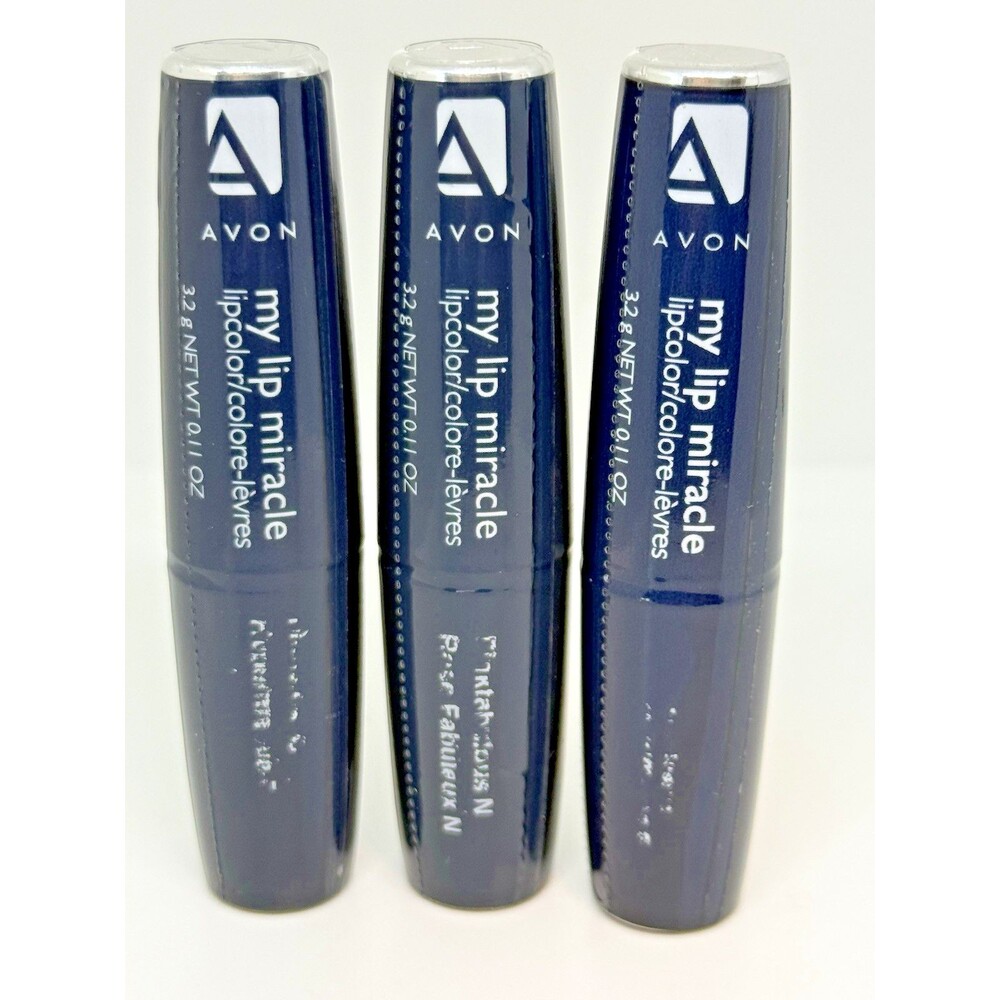 3 Avon My Lip Miracle Lipstick 2 - Mauviest‎ And 1 -Pinktabulous New Sealed